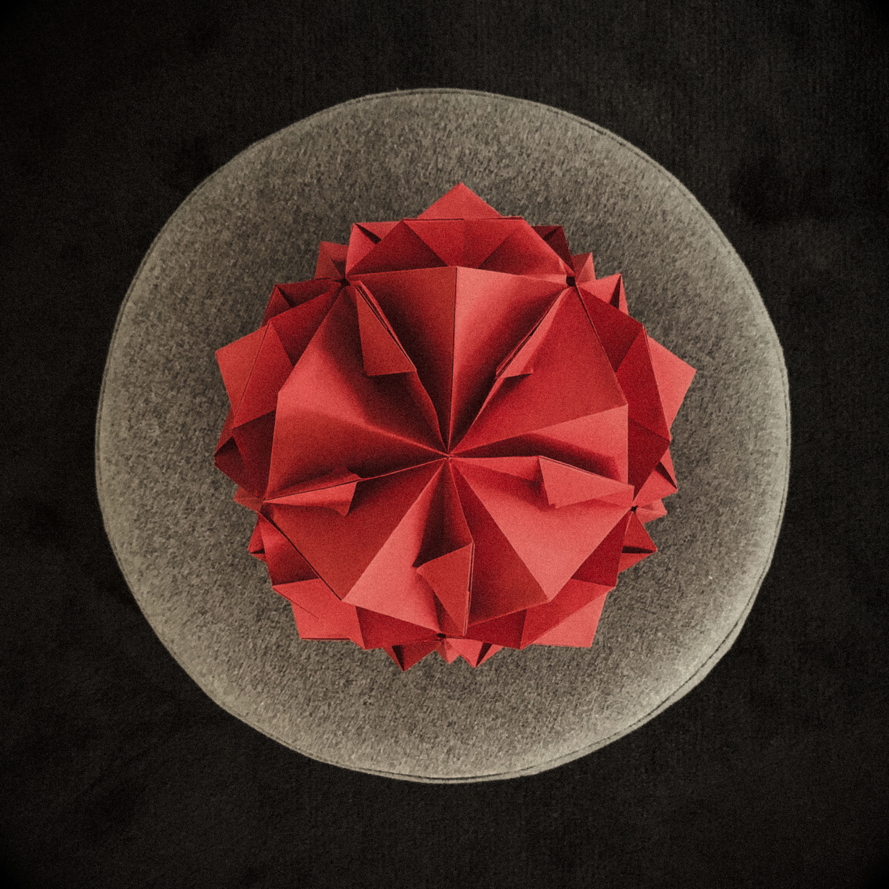 Name: Luke. Prize: Shortlist. I made an origami icosahedron for my sister’s birthday present. An icosahedron is a 3D shape with twenty triangular faces. I made the “math” in this photo red and the rest of the image grey so the math would really stand out!